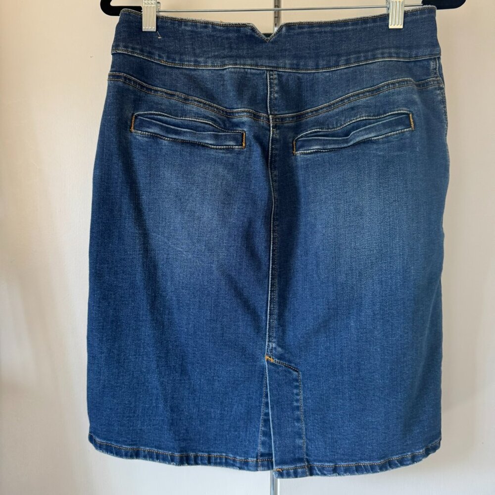 Prana Denim Pencil Skirt in Blue - Picture 2 of 3